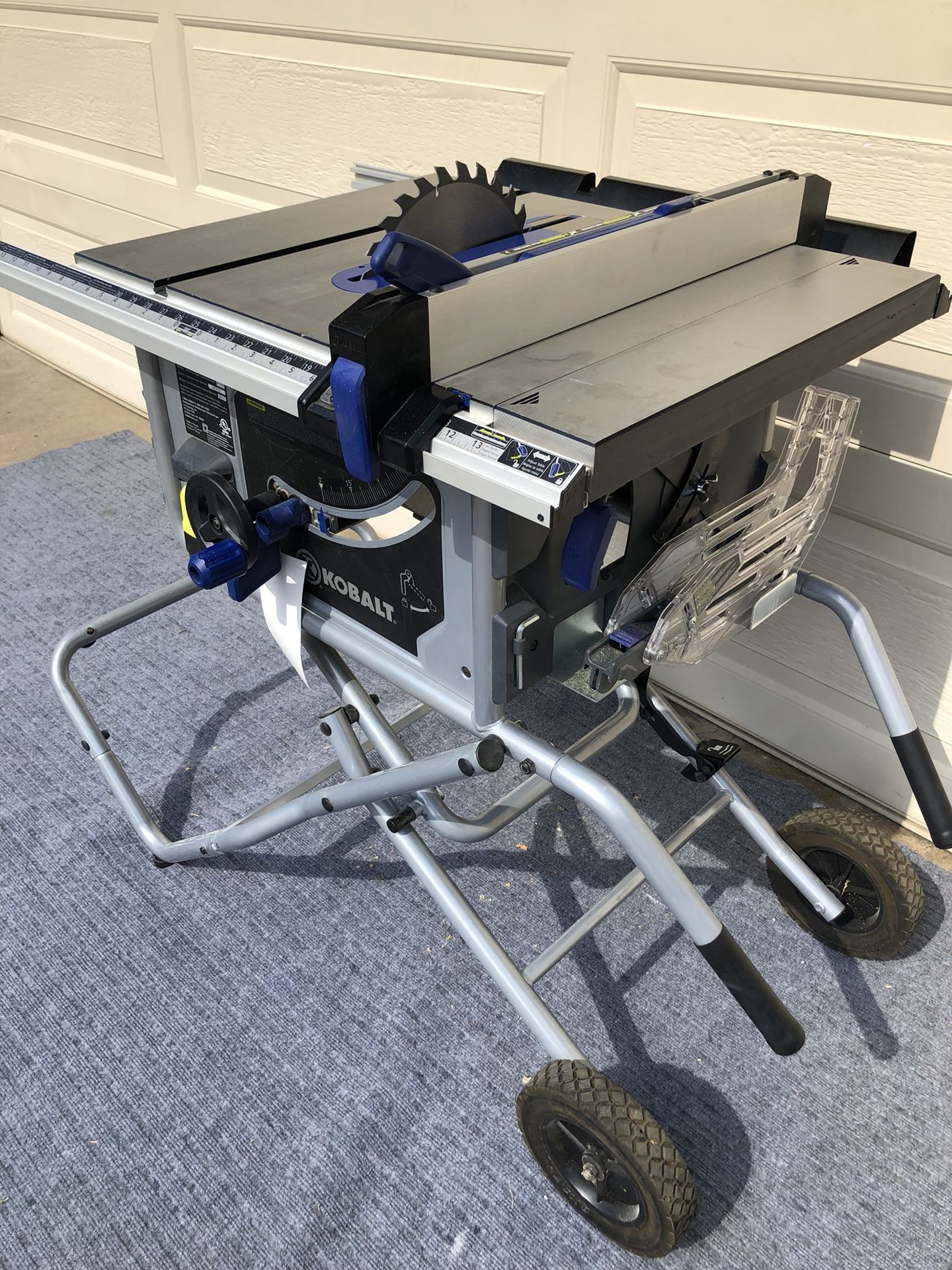 KOBALT 10-IN CARBIDE-TIPPED 15-AMP TABLE SAW