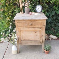 Rustic Cabinet with Drawer Storage Shelf 19" W X 17" D X 28 