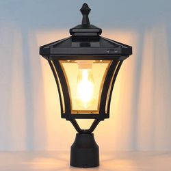 Outdoor Solar Lamp Post Light, WG4345Q-A Dusk to Dawn Bright Colored