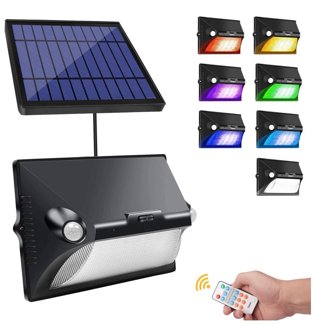Brand New Solar Motion Sensor Light Outdoor, 180° Wide Angle, IP65 Waterproof, Easy-to-Install Security Lights for Front Door, Yard, Garage, Deck
