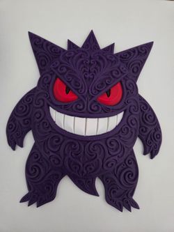 Gengar 3D WALL Art