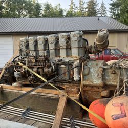 Diesel Boat Motor W/tranismission Reverse Gear