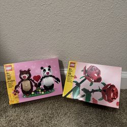 Love Bears Lego  Set and Roses Lego Set