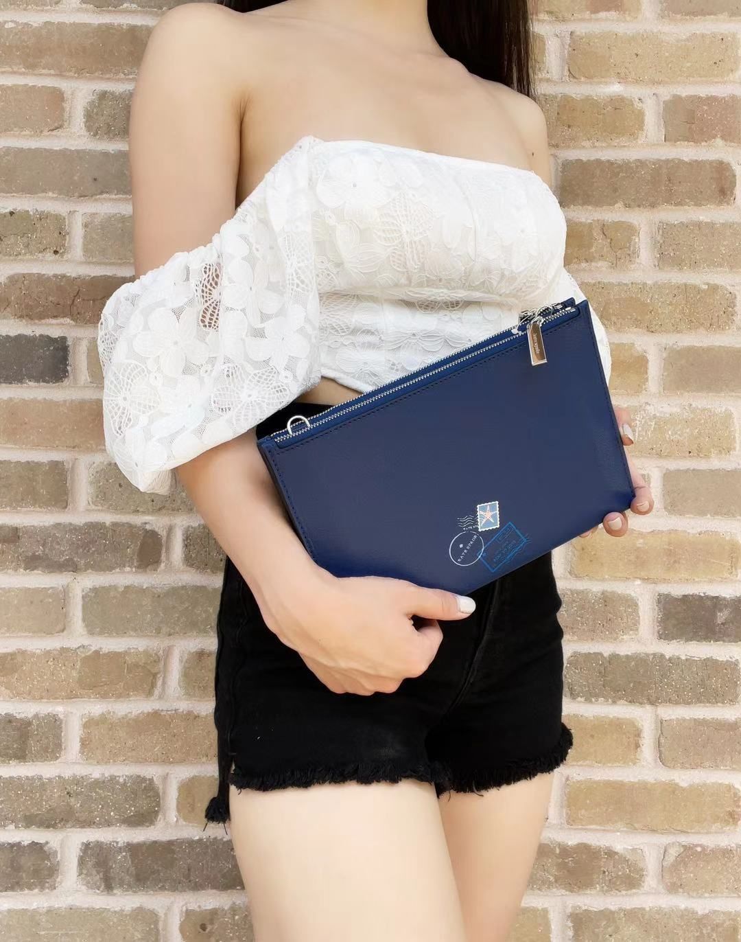 Kate Spade Bon Voyage Off the Grid Postcard Double Zip Crossbody