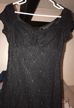 Black Lace Dress “Long” Prom/Formal Size L
