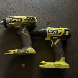 Ryobi Impact And Drill No Batteries 