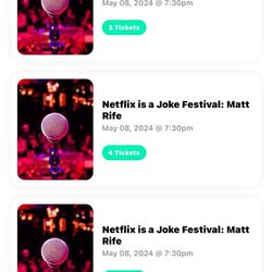 2 matt Rife/ Netflix Is A Joke Tickets