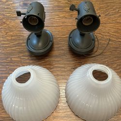 Pair Of C. 1910 Classical Revival Wall Sconces-Restored by Rejuvenation-oil Rubbed Bronze