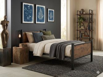 Rustic Industrial Twin Bed Frame