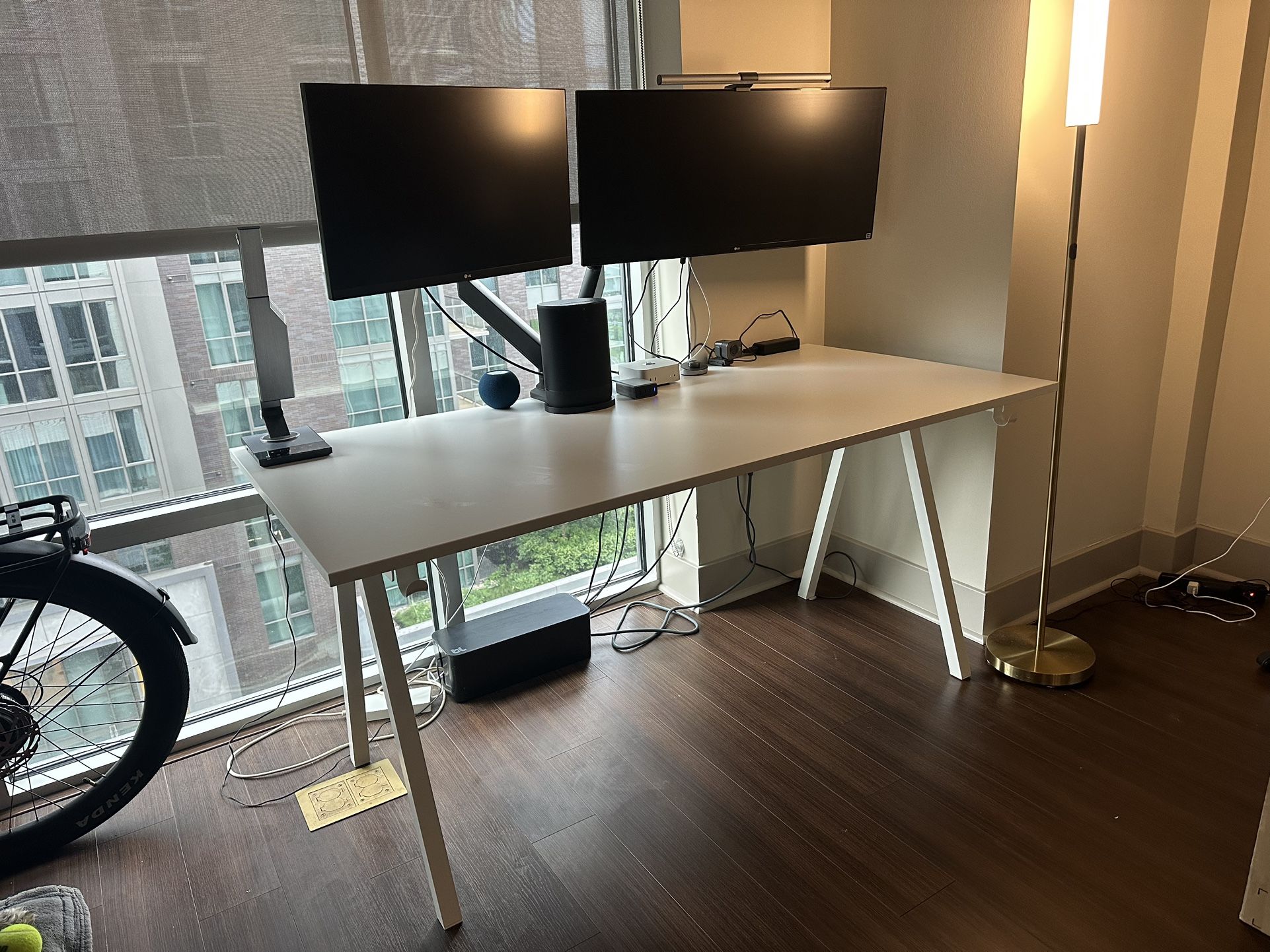 White IKEA Desk