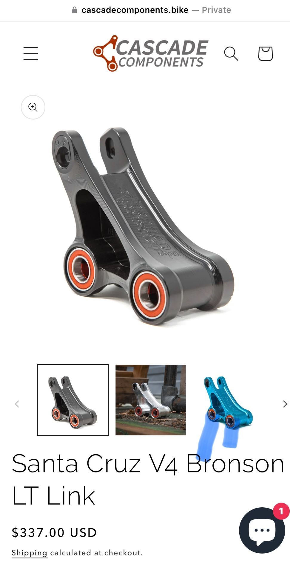 Bronson Santa Cruz Lower Link Santa Cruz V4 Bronson LT Link US