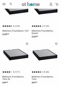 Twin and twin xl - New Mattress foundation, Bunkie board, box spring
