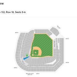 Baseball Game Rockies vs. Phillies 2 Tickets