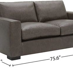 Modern Leather Genuine Sofa NEW 