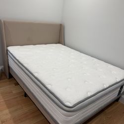 Wayfair full size bed with mattress 