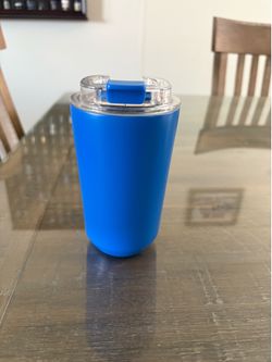 12oz Insulated travel coffee mug with lid