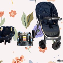 Stroller and Car Seat With Base
