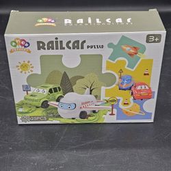 25PCS RAIL Car Kids Car Track Set Land Series Jigsaw Puzzle Race Car Track Set Ages 3+