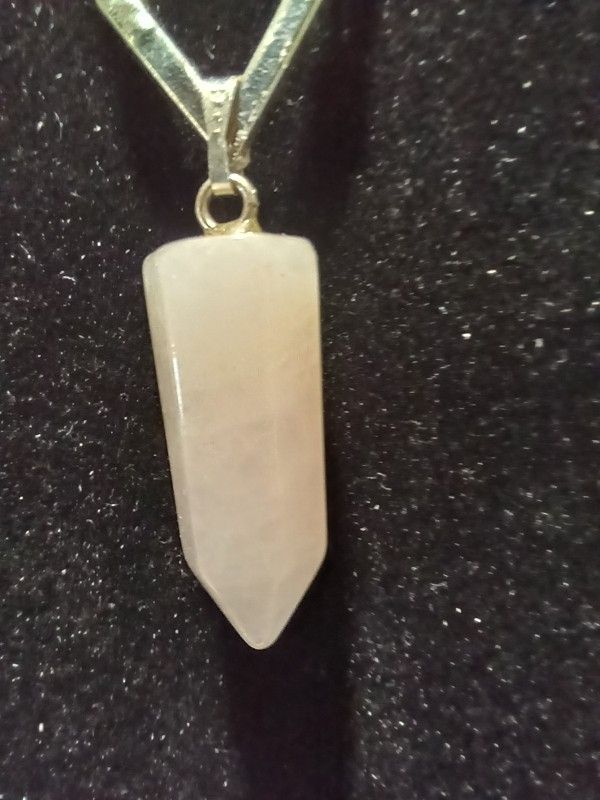 Double 16" Chain Small Pillar Crystal $25.