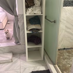 2 Big White Same Books Shelve IKEA . Very Good Condition Barely Used 