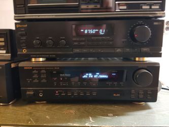 Denon receiver with remote control works great super loud super clean sound