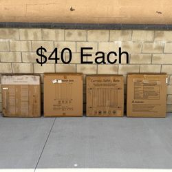 NEW Baby/Pet Gate, Auto Close Dog Gate for, Stairs & Doorway, Easy Walk Through Pet Gate **$40 Each**