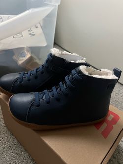 CAMPER ankle leather shoes size 11 with warm insert