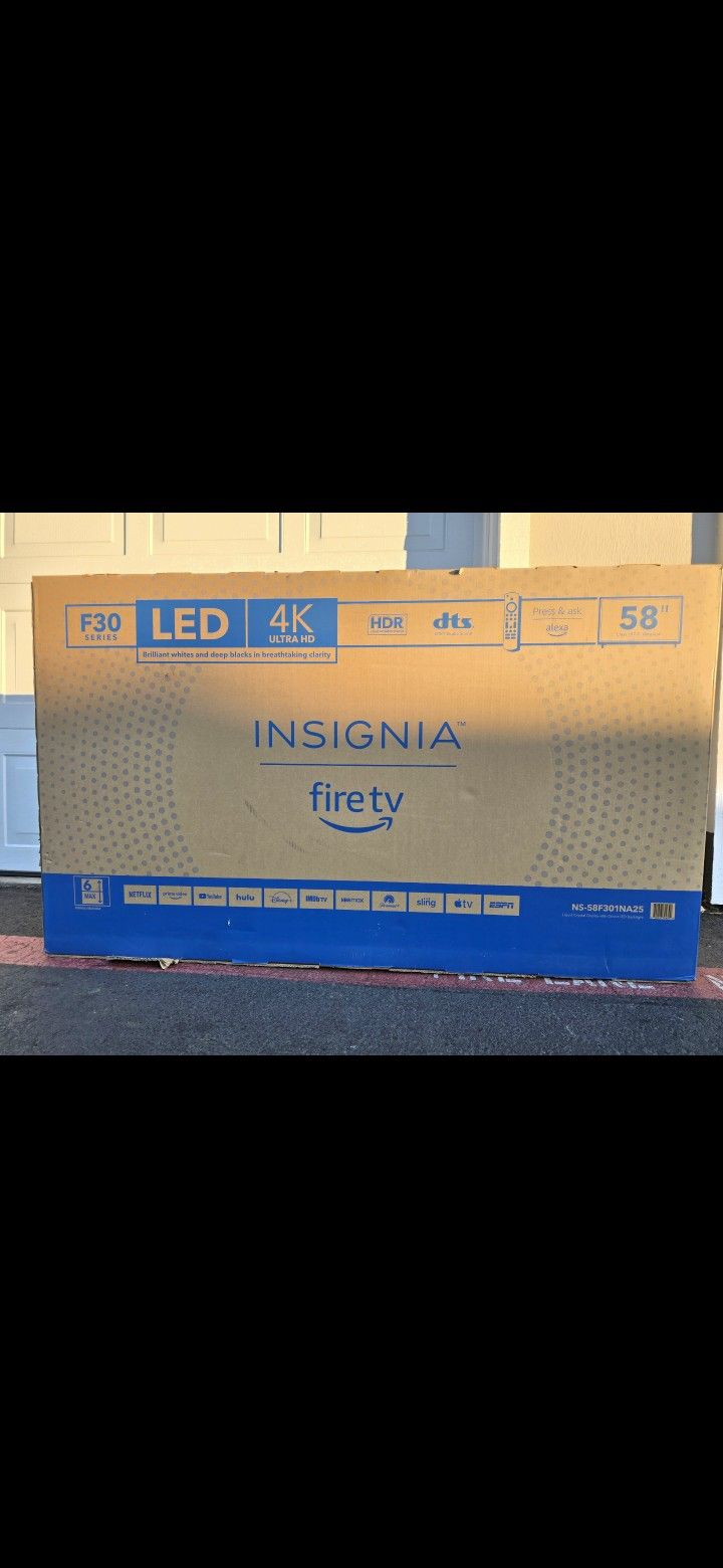 58" LED Insignia 4k Tv 2024 