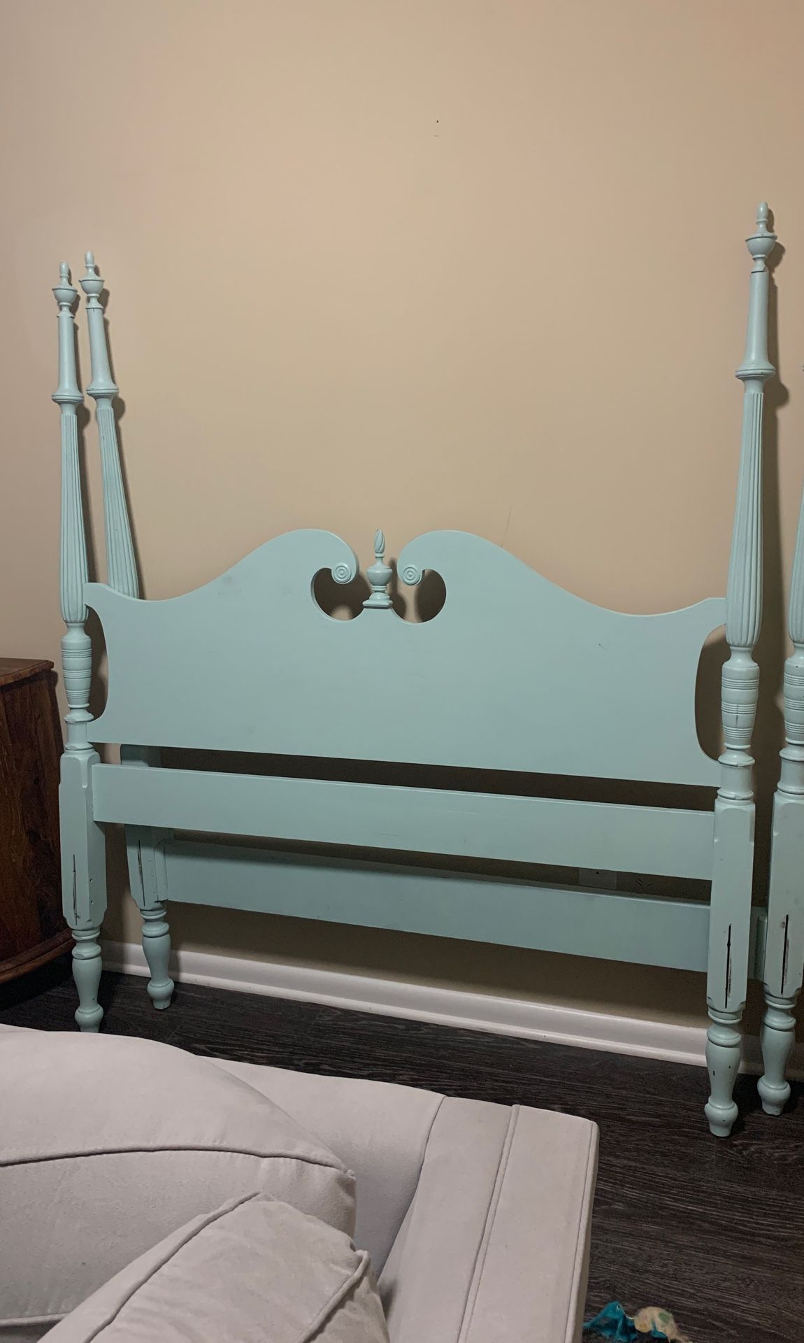 Vintage Full Size Bed Frame and Headboard