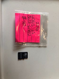 Lexus IS SD card