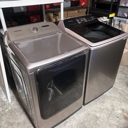 Samsung smart washer & Dryer set electric for sale in Modesto door pick up $950 obo