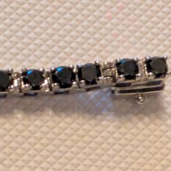 Beautiful Black Diamond Bracelet - Certified/Authenticated