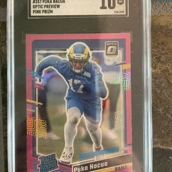 2023 Donruss Puka Nacua Pink Optic SGC 10