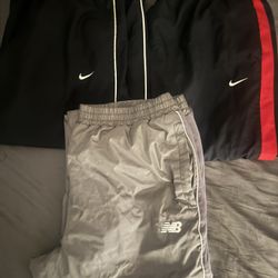 Nike And New Balance Track Pants