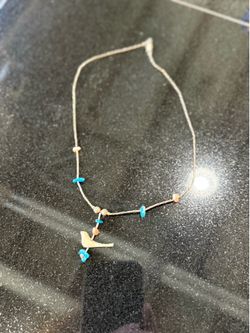 Authentic Native American Necklace Silver/Turquoise