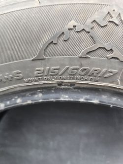 215/ 60R17 Set of 4 tires