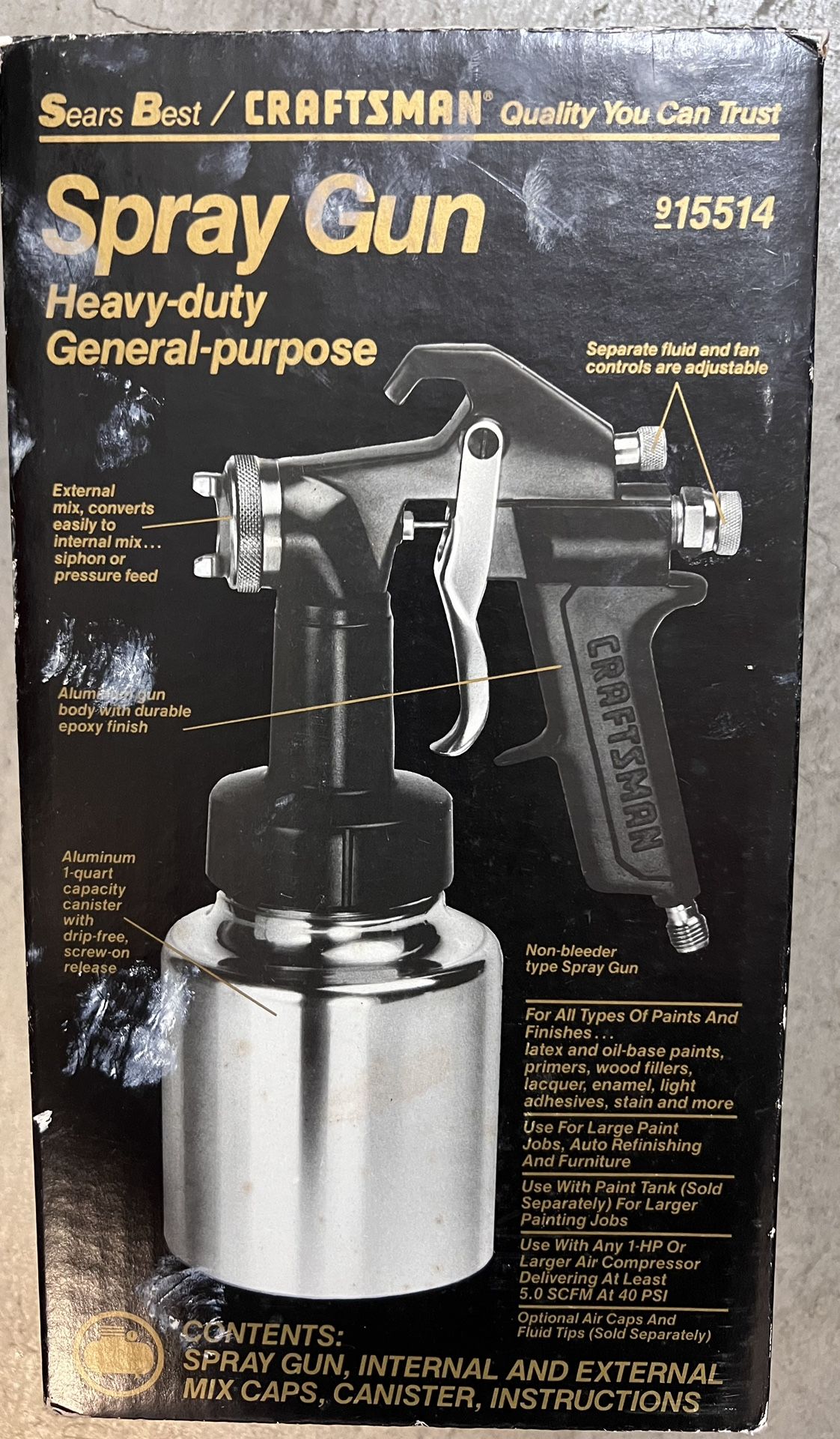 Used - Craftsman Spray Gun 915514 Heavy Duty General Purpose USA