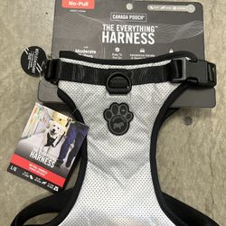 “The Everything Harness” Size L - No Pull Front D Ring Ring Harness (gray)
