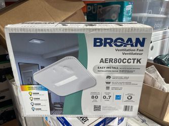 Broan-NuTone AER80CCTK 80 CFM Bath Fan with LED Light - New