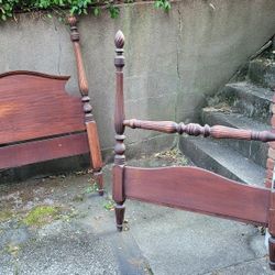 Antique Bed Head & Foot Board Set.