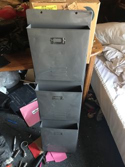 Large metal wall filing system $25