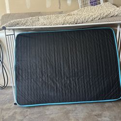 Twin tubular bed with mattress
