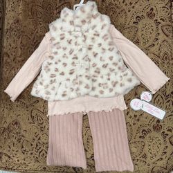 Little lass 3pc Baby Girl Set 3-6M