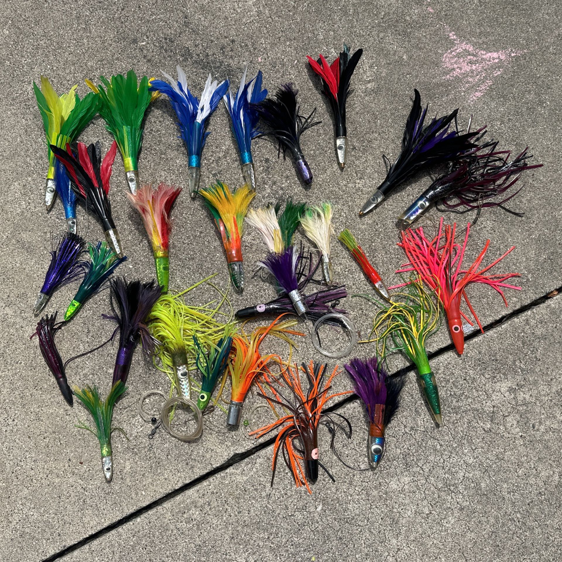 Miscellaneous Trolling Feathers All Brand New