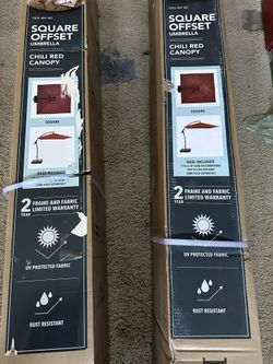 PATIO Umbrella 8’ft OFFSET SQUARE Aluminum and Steel 