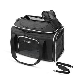 Petskd Top-Expandable Pet Carrier 18x11x11 Inches Airline Approved 