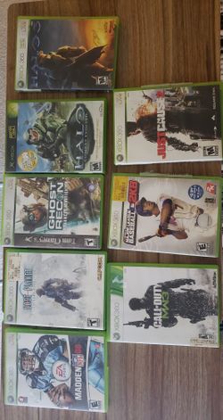XBOX 360 GAMES $10 EACH