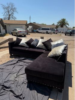 Black sofa