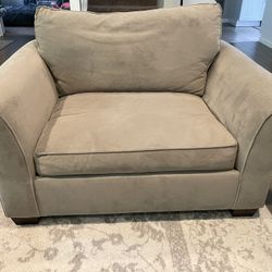 Pottery Barn Pearce Roll Arm Chair And A Half