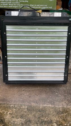 24” inch Exhaust Shutter Fan 2 speed. Great for attic fan, workshop, garage etc.